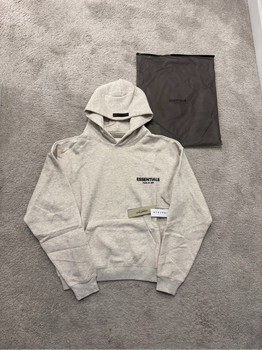 Essentials Light Oatmeal Hoodie
